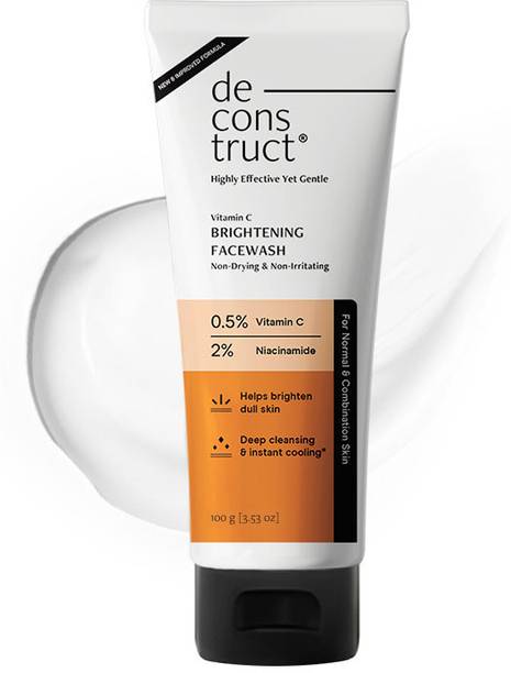 Deconstruct Brightening Vitamin C & Niacinamide | Non-Drying & Non-Irritating Face Wash