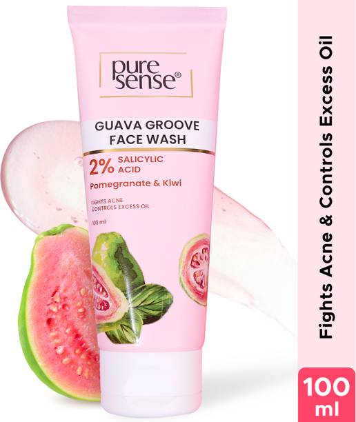 पुरेसेंस Guava Groove Face Cleanser with 2% Salicylic Acid for Acne and Oily Skin फेस वॉश