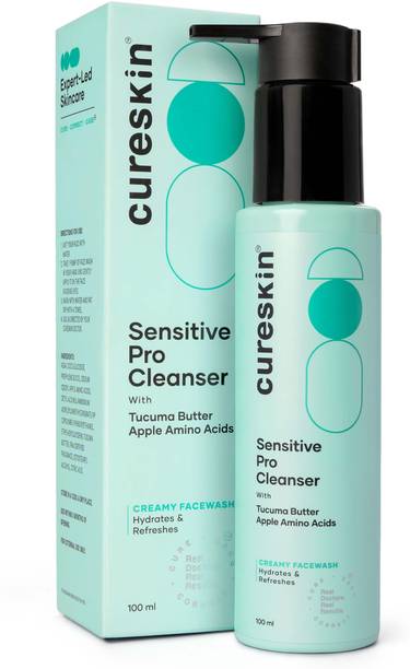 cureskin Sensitive Pro Cleanser with Apple Extracts for Sensitive Skin Face Wash