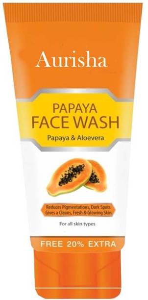 AURISHA Papaya Facewash For Cleaning Face 120ml Pack of 1 Face Wash