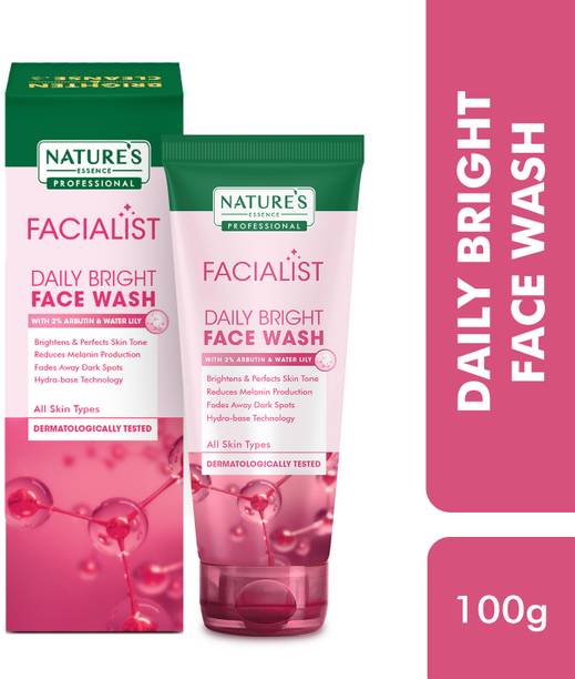 Nature's Essence Professional Facialist Daily Bright  for women infused with Arbutine and Niacinamide, Brightens Skin | Reduces Dark Spots and Pigmentation, Face Wash