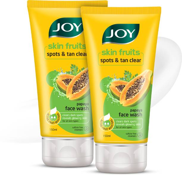 Joy Skin Fruits Spots & Tan Clear Papaya  For All Skin Types ( Face Wash