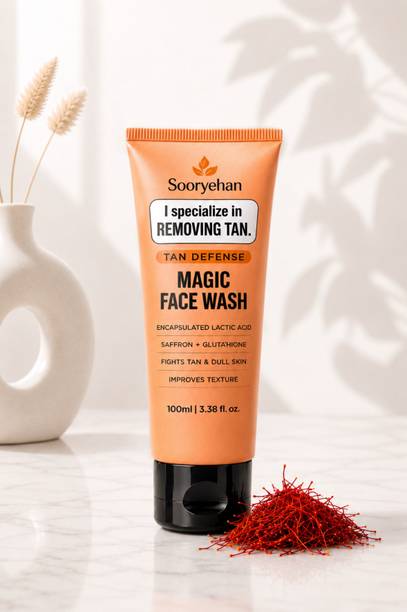 Sooryehan Magic  With these Goodness of Sandalwood, Saffron, And Glutathione, Face Wash