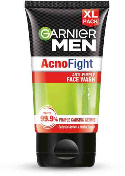 Garnier Men Acno Fight Anti Pimple, Salicylic Acid and Herba Repair Face Wash