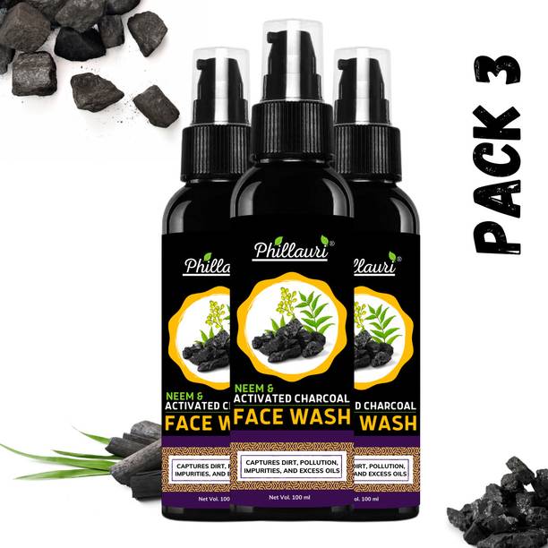 Phillauri Foaming Activated Charcoal for deep cleansing & Removes Dirt Face Wash