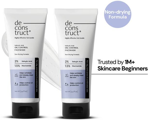Deconstruct Oil Control Face wash 0.5% Salicylic Acid| For Oily & Acne Prone Skin Face Wash
