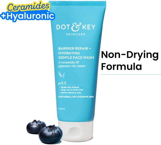 Dot & Key Barrier Repair + Hydrating With Probiotic,Ceremide,Cleanses Skin From Dirt&Oil Face Wash