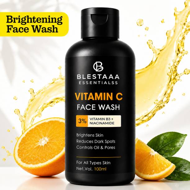 blestaaa essentialss Vitamin C Glow & Nourish With Niacinamide & Vitamin E | Bright Skin | Face Wash