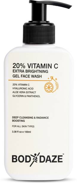 BODYDAZE 20% Vitamin C  Gentle Facewash for Oily, Dry and Glowing Skin Women & Men Face Wash