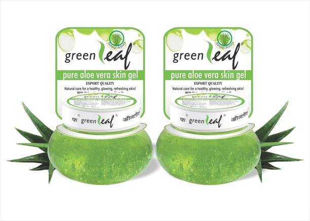 GREENLEAF Pure Aloe Vera Skin Gel,Ayurvedic,Soothing Gel for Face&Body Face Wash
