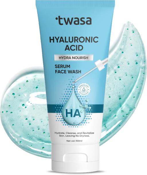 Twasa Hydra Nourish For Deep Hydration, Gentle Cleanses & Plumps Skin Without Dryness, Hyaluronic Acid Serum  Face Wash