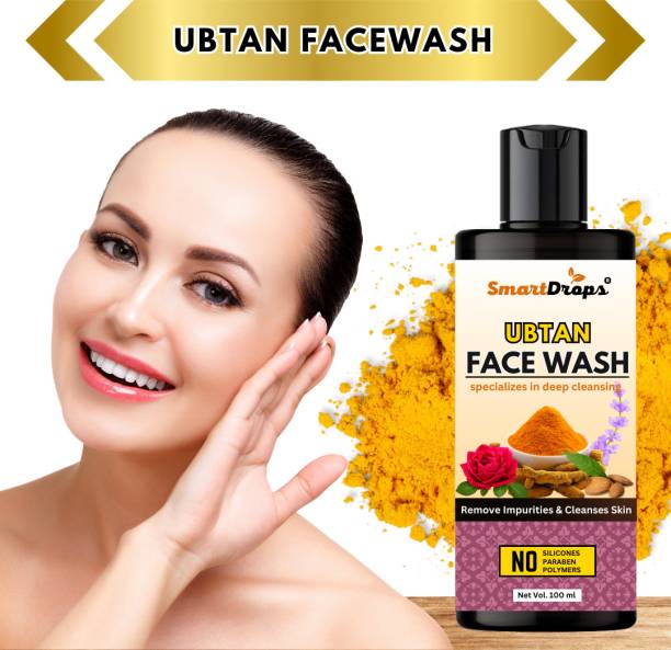 smartdrops Ubtan for All Skin Types with Turmeric & Saffron for Tan removal and Skin brightening Face Wash