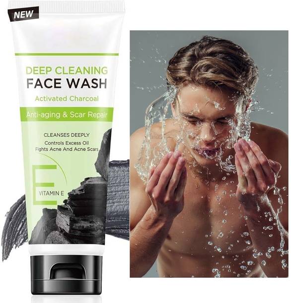 Latixmat Charcoal Fights Acne & Pimple, Skin Brightening, All Skin Types  Face Wash