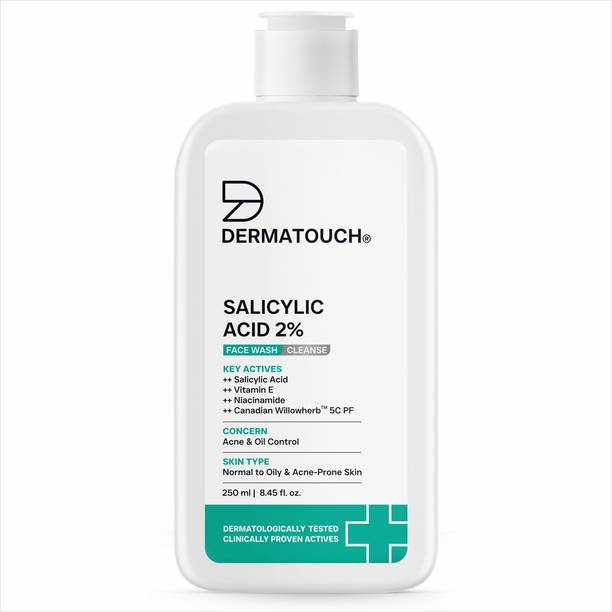 Dermatouch Salicylic Acid 2%  | For Acne & Oil Control| 250ml Face Wash