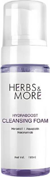 HERBS & MORE Cleansing Foam,Skin Lightening & Tan Removal Face wash,Acne & Pimples Face Wash