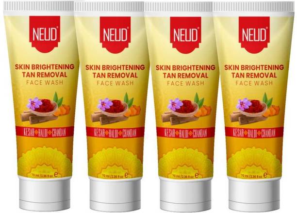 NEUD Skin Brightening & Tan Removal Face wash for Men & Women (Pack of 4) Anti Acne Face Wash