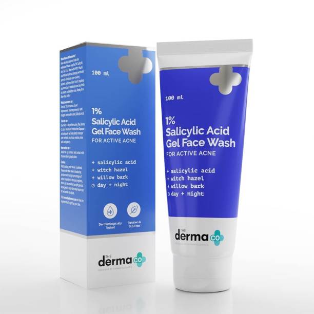 The Derma Co 1% Salicylic Acid  Gel for Acne with Salicylic Acid & Witch Hazel Face Wash