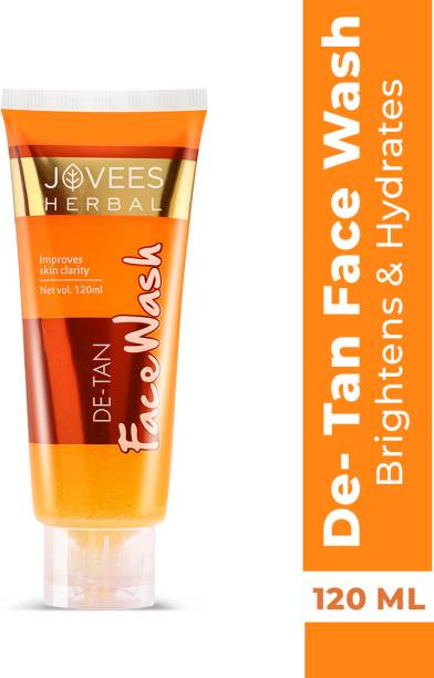 JOVEES Herbal De-Tan  For Tan Removal|All Skin Types|Paraben & Alcohol Free Face Wash