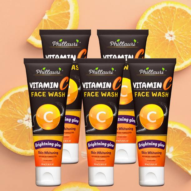 Phillauri Vitamin C Face wash For Removes dirt and oil(pack of 5) Face Wash