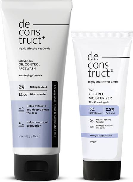 Deconstruct Daily Oil Free Cleanse & Hydrate Duo - Oil Control  + Oil- Free Moisturiser Face Wash