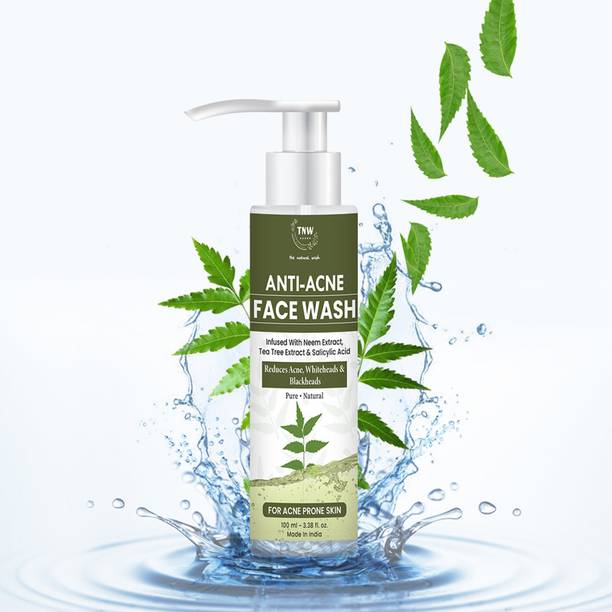 TNW - The Natural Wash Anti-Acne  With Neem & Tea Tree For Acne & Blemishes Face Wash