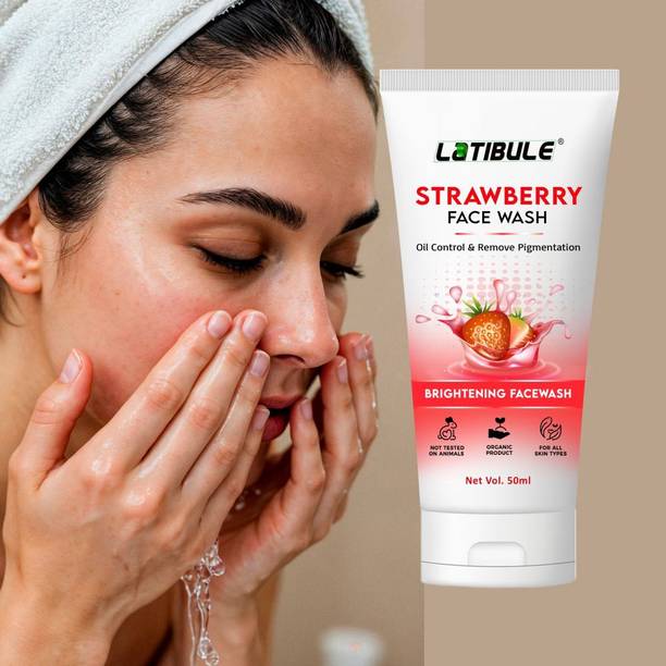 Latibule Organic Strawberry , Gentle Pigmentation Removal for All Skin Types Face Wash