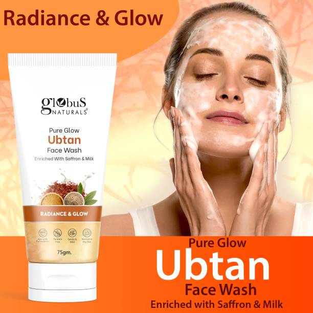 Globus Naturals Pure Glow Ubtan For Radiance & GLow, Natural Face Wash