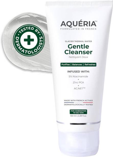 Aqueria 5% Niacinamide Oil Control French Gentle Cleanser Reduces Acne & Marks Acne Prone, Oily Skin Cleanser Face Wash