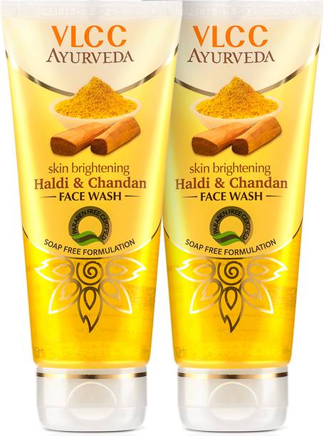 VLCC Ayurveda Skin Brightening Haldi & Chandan (Pack of 2) फेस वॉश