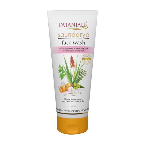 PATANJALI Saundarya Anti-Acne & Pimple, Removes Dirt & Excess Oil Face Wash