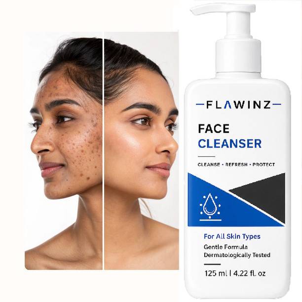 Flawinz Gentle Skin Cleanser With Mild, Non Irritating Formula For Dry to Normal, Sensitive Skin Face Wash