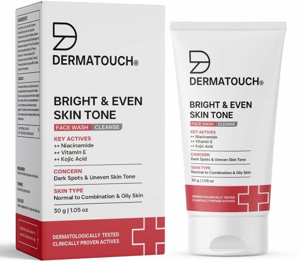 Dermatouch Bright & Even Tone  with Niacinamide, Vitamin E and Kojic Acid Face Wash