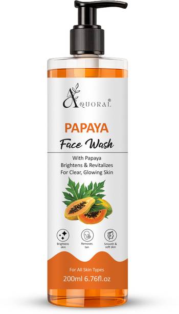 AQUORAL Papaya  for Brightens & Revitalizes For Clear, Glowing Skin Face Wash