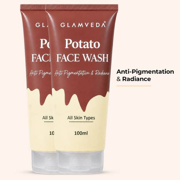 GLAMVEDA Potato Anti Pigmentation SLS & Paraben Free ( Pack Of 2 ) Face Wash