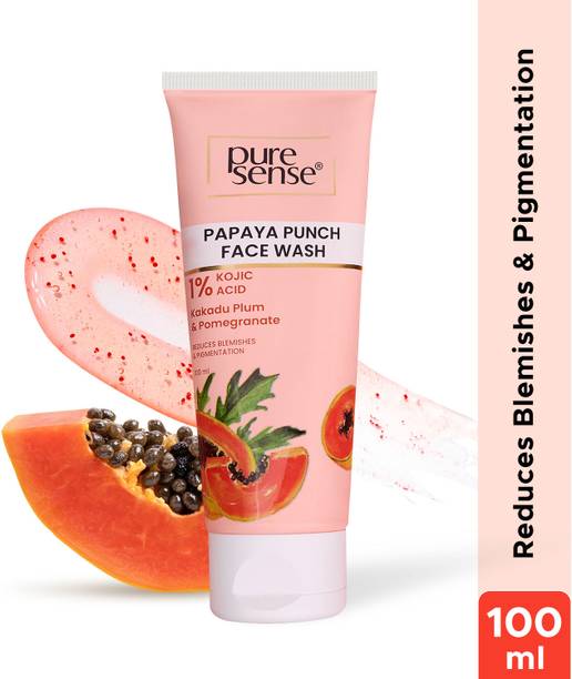 पुरेसेंस Papaya Punch Face Cleanser with 1% Kojic Acid Reduces Blemishes & Pigmentation फेस वॉश