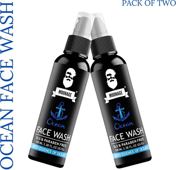 Cleveran Ocean for Men, Fights Acne & Pimple, Brighten Skin, All Skin Types  Face Wash