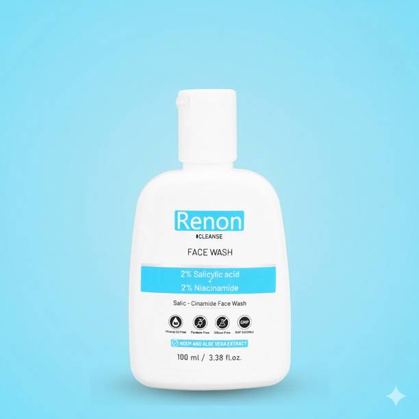 Renon 2% Salicylic Acid And 2 % Niacinamide Suphate And Paraben Free Facewash | Neem And Aloe Vera Extract |Oily Skin Face Wash