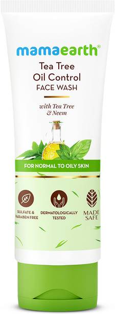 Mamaearth Tea Tree Natural  for Acne & Pimples Removal with Neem Face Wash