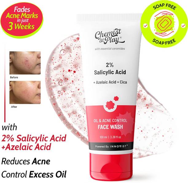 Chemist at Play Oil & Acne Control  - Removes Blackheads & Pimples | 2% Salicylic Acid Face Wash