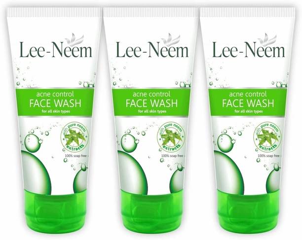 Leeford LeeNeem Anti Acne Pure Neem & Aloe Vera|Clears Acne, Pimples & Breakouts Face Wash