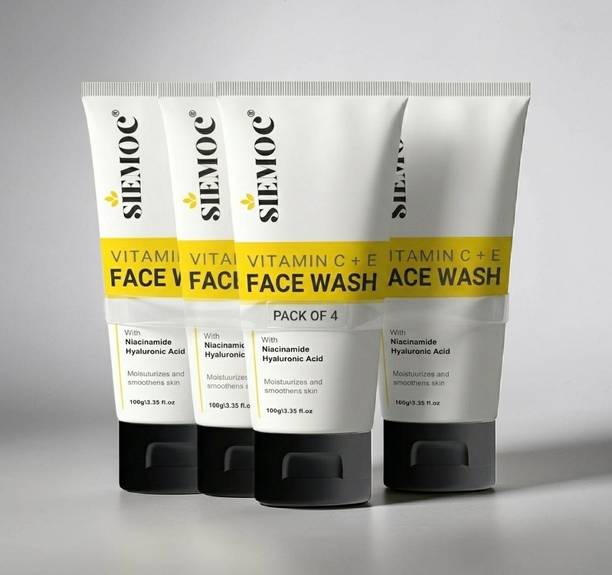siemoc Deep Clean Facewash with Vitamin C + E for Fresh Bright Skin Care Face Wash