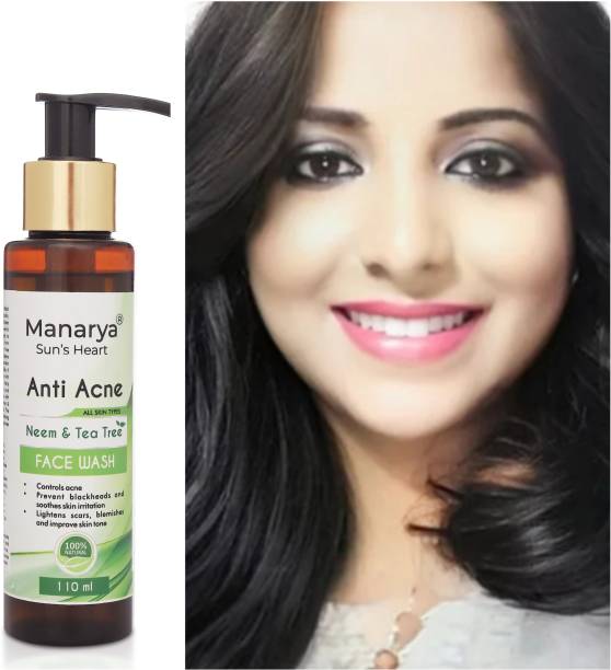 Manarya Sun's Heart Anti Acne Pimple Clear Neem  110ml Face Wash Price in India