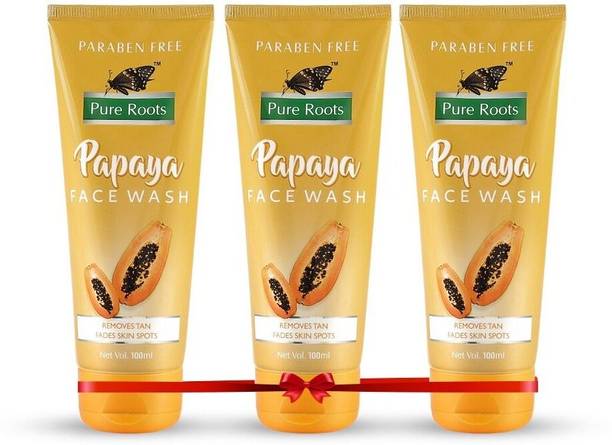 Pure Roots Papaya Pack of 3 Face Wash