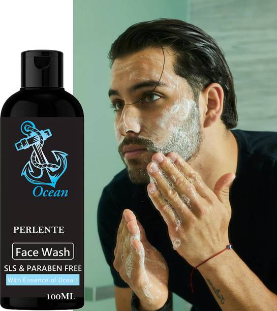 PERLENTE Men, Fights Acne & Pimple, De-Tan Facewash For Men, | Tan Removal | Oil Control  Face Wash