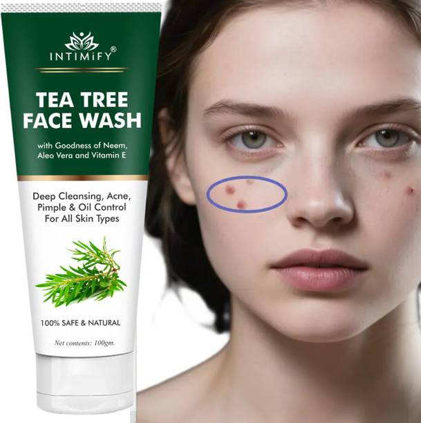 INTIMIFY Tea Tree  for Acne & Pimples, Excess Oil Control For Women & Men Face Wash