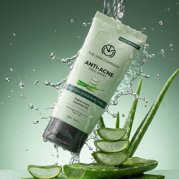 THE MAN COMPANY Anti-Acne Facewash for Pimples & Blackheads Aloe Vera & Salicylic Acid Men's Face Wash