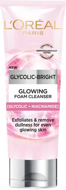 L'Oréal Paris Glycolic Bright Foaming | For Even, Glowing Skin Face Wash