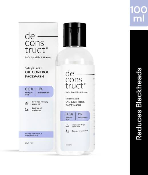 deconstruct Oil Control Face wash 0.5% Salicylic Acid| For Acne & Pimples|Controls exces oil Face Wash