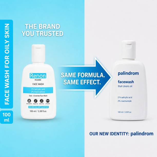 Renon 2 % Salicylic acid and 2 % Niacinamide Facewash with Neem and Aloe Vera Extract |Silicon Free | Oily and Acne Prone Skin Face Wash