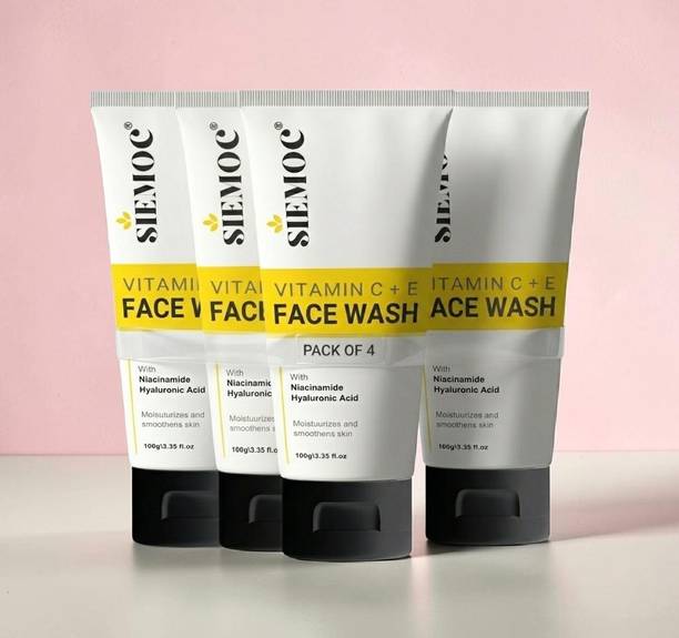 siemoc Clear Skin Facewash Vitamin C + E for Acne Control Glow Care Face Wash